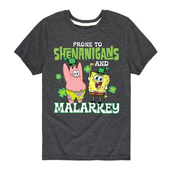 Boys 8-20 SpongeBob Shenanigans & Malarkey Graphic Tee