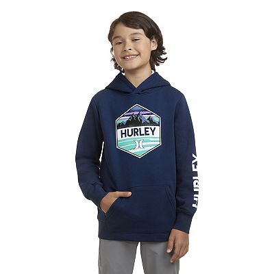 Boys 8 20 Hurley Graphic Fleece Pullover Hoodie