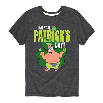 Boys 8-20 SpongeBob Happy St. Patrick's Day Graphic Tee