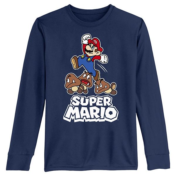 Boys 8-20 Super Mario Bros Goomba Jumper Long Sleeve Graphic Tee