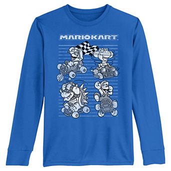 Boys 8-20 Mario Kart Classic Racers Long Sleeve Graphic Tee