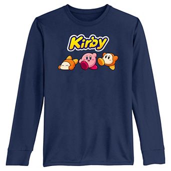 Boys 8-20 Kirby And Friends Long Sleeve Graphic Tee
