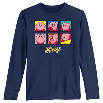 Boys 8-20 Kirby Expressions Boxes Long Sleeve Graphic Tee