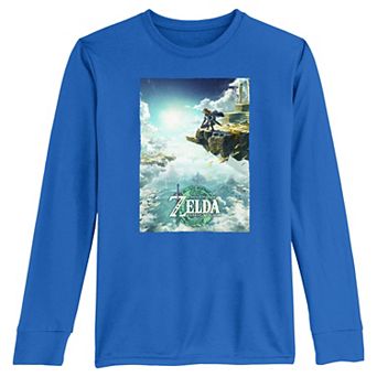 Boys 8-20 The Legend Of Zelda Tears Of The Kingdom Game Poster Long Sleeve Graphic Tee