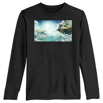 Boys 8-20 The Legend Of Zelda Tears Of The Kingdom Poster Long Sleeve Graphic Tee