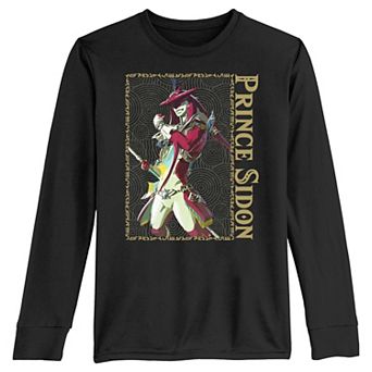 Boys 8-20 The Legend Of Zelda Tears Of The Kingdom Prince Sidon Portrait Long Sleeve Graphic Tee