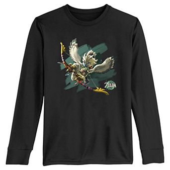 Boys 8-20 The Legend Of Zelda Tears Of The Kingdom Tulin Paint Long Sleeve Graphic Tee