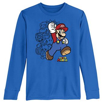 Boys 8-20 Super Mario Bros Happy Jump Long Sleeve Graphic Tee