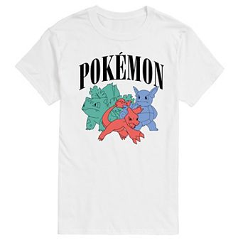 Men's Pokemon Charmeleon Ivysaur Wartortle Graphic Tee