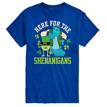 Disney's Monsters Inc. Men's Here for Shenanigans Graphic Tee