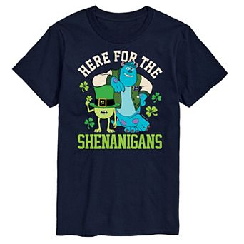 Disney's Monsters Inc. Men's Here for Shenanigans Graphic Tee