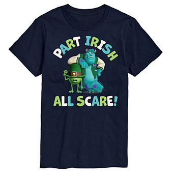 Disney's Monsters Inc. Men's Part Irish All Scare Graphic Tee