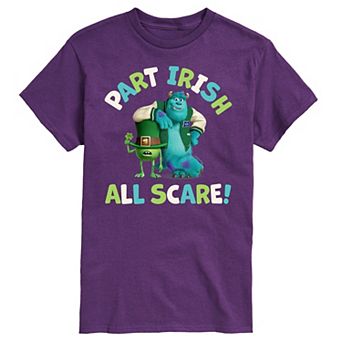 Disney's Monsters Inc. Men's Part Irish All Scare Graphic Tee