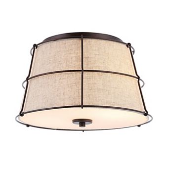 Silas Rustic Farmhouse Led Flush Mount