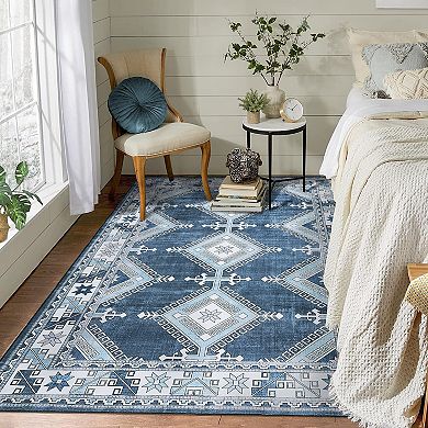 Garvee Geometric Boho Area & Washable Throw Rug for Living Room Bedroom Decor