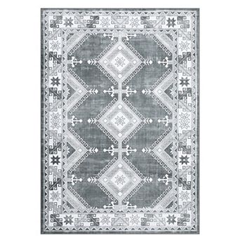 Garvee Geometric Boho Area & Washable Throw Rug for Living Room Bedroom Decor