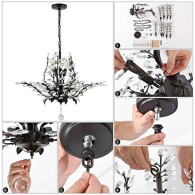 Diantha Light Contemporary Bohemian Iron/acrylic Led Pendant