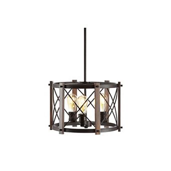 Ferme Adjustable Iron Rustic Farmhouse Led Pendant