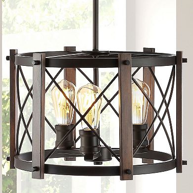 Ferme Adjustable Iron Rustic Farmhouse Led Pendant