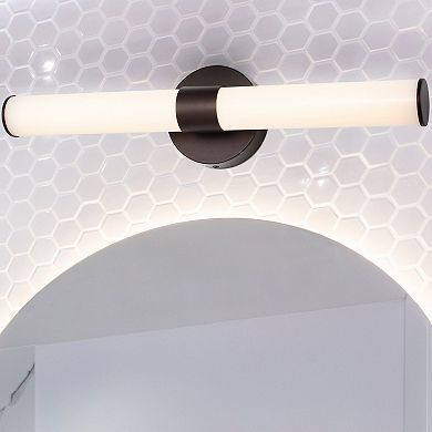 Brooks Industrial Mid Century Iron Integrated Led Vanity Light