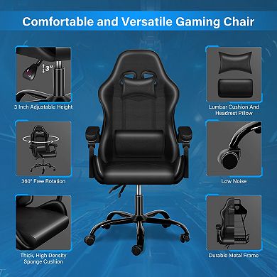 Recliner Gaming Office High Back Computer Ergonomic Adjustable Swivel Chair