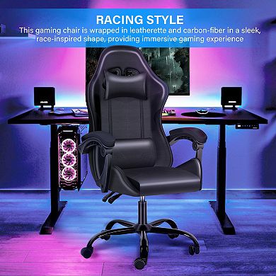 Recliner Gaming Office High Back Computer Ergonomic Adjustable Swivel Chair
