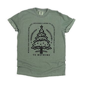 Simply Sage Market Trees Glisten Children Listen Garment Dyed Tee