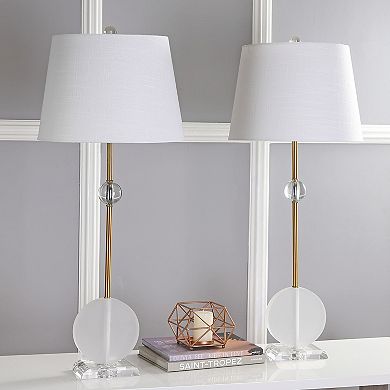 Spencer Crystal/metal Led Table Lamp (set Of 2)