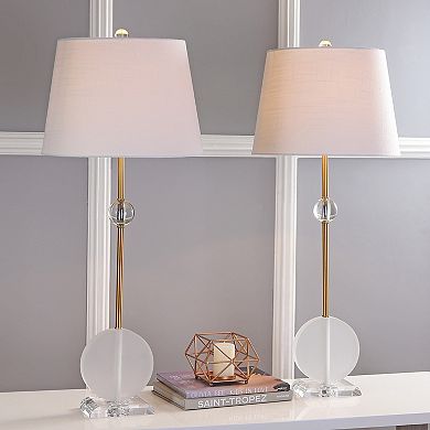 Spencer Crystal/metal Led Table Lamp (set Of 2)