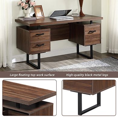 Merax Home Office Computer Desk With Drawers