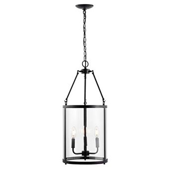 Kinsley Industrial Farmhouse Iron/glass Led Pendant