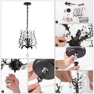 Diantha Light Contemporary Bohemian Iron/acrylic Led Pendant