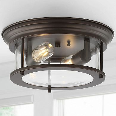 Lauren Metal/glass Led Flush Mount