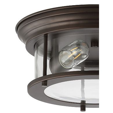 Lauren Metal/glass Led Flush Mount