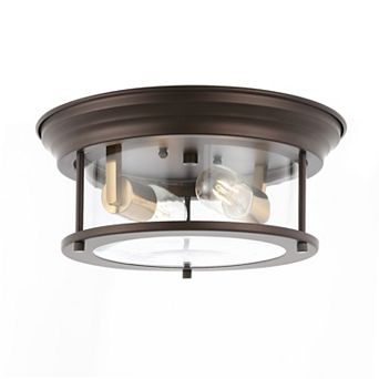Lauren Metal/glass Led Flush Mount
