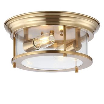 Lauren Metal/glass Led Flush Mount