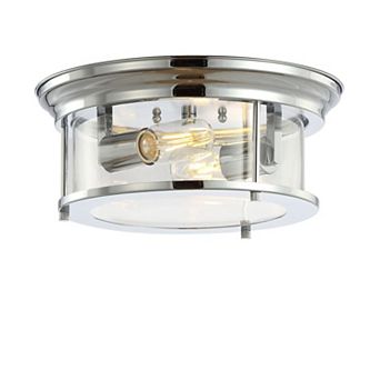 Lauren Metal/glass Led Flush Mount