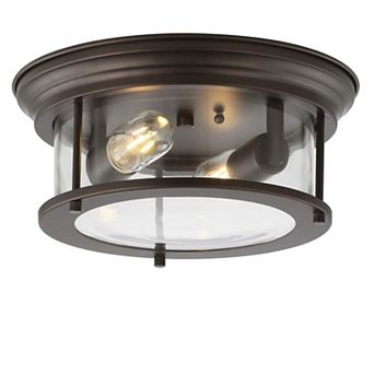 Lauren Metal/glass Led Flush Mount