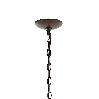 Oakley Midcentury Farmhouse Iron Led Chandelier