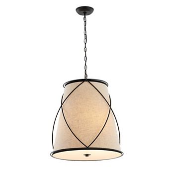 Milo Rustic Farmhouse Iron Led Pendant