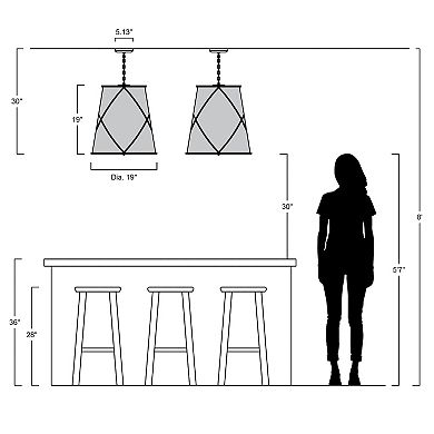 Milo Rustic Farmhouse Iron Led Pendant