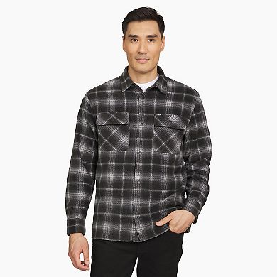 Men's Quiksilver Micro Fleece Long Sleeve Button Down Shirt