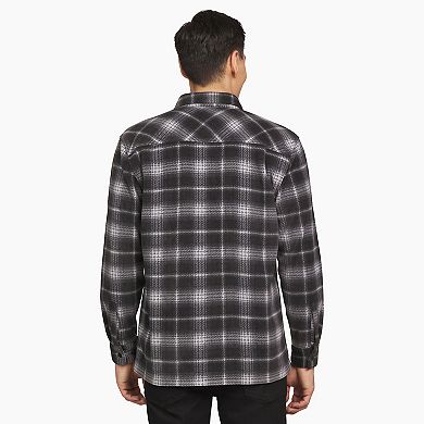 Men's Quiksilver Micro Fleece Long Sleeve Button Down Shirt