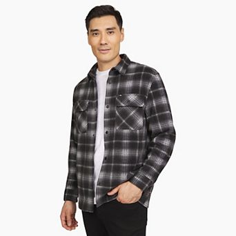 Men's Quiksilver Micro Fleece Long Sleeve Button Down Shirt