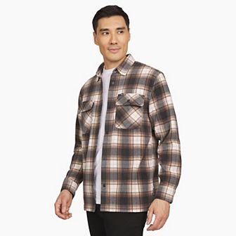 Men's Quiksilver Micro Fleece Long Sleeve Button Down Shirt