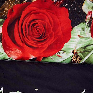 Dolce Mela Duvet Cover Set- Night Roses