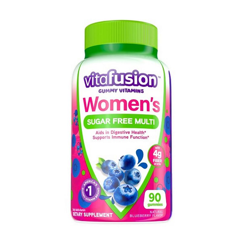Vitafusion Women’s Sugar Free Daily Multivitamin Supplement Adult Gummy Vitamin for Energy Bone & Immune Support* 90 Count
