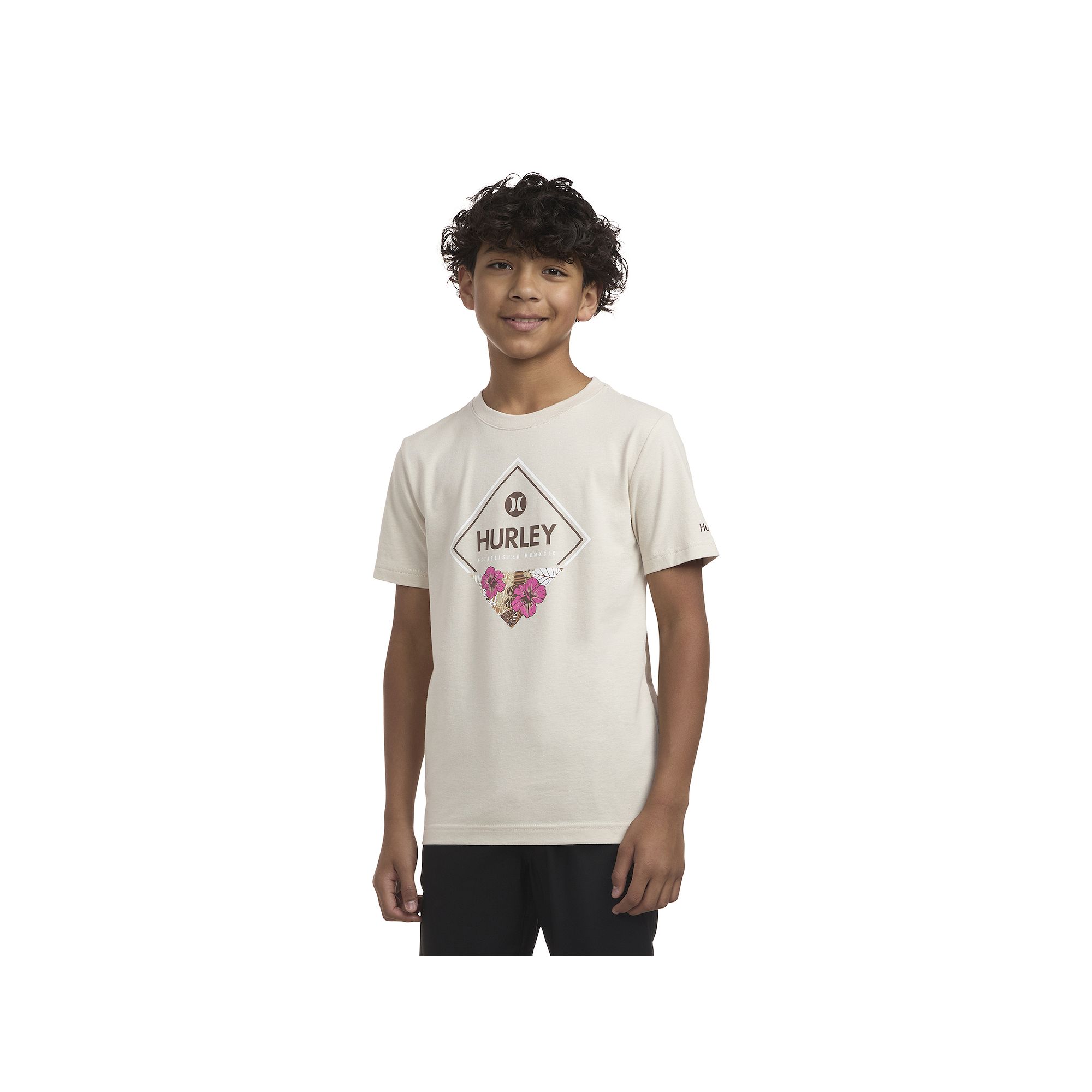 Boys 8-20 Hurley Logo Graphic Tee, Boys, Size: Small, Beige