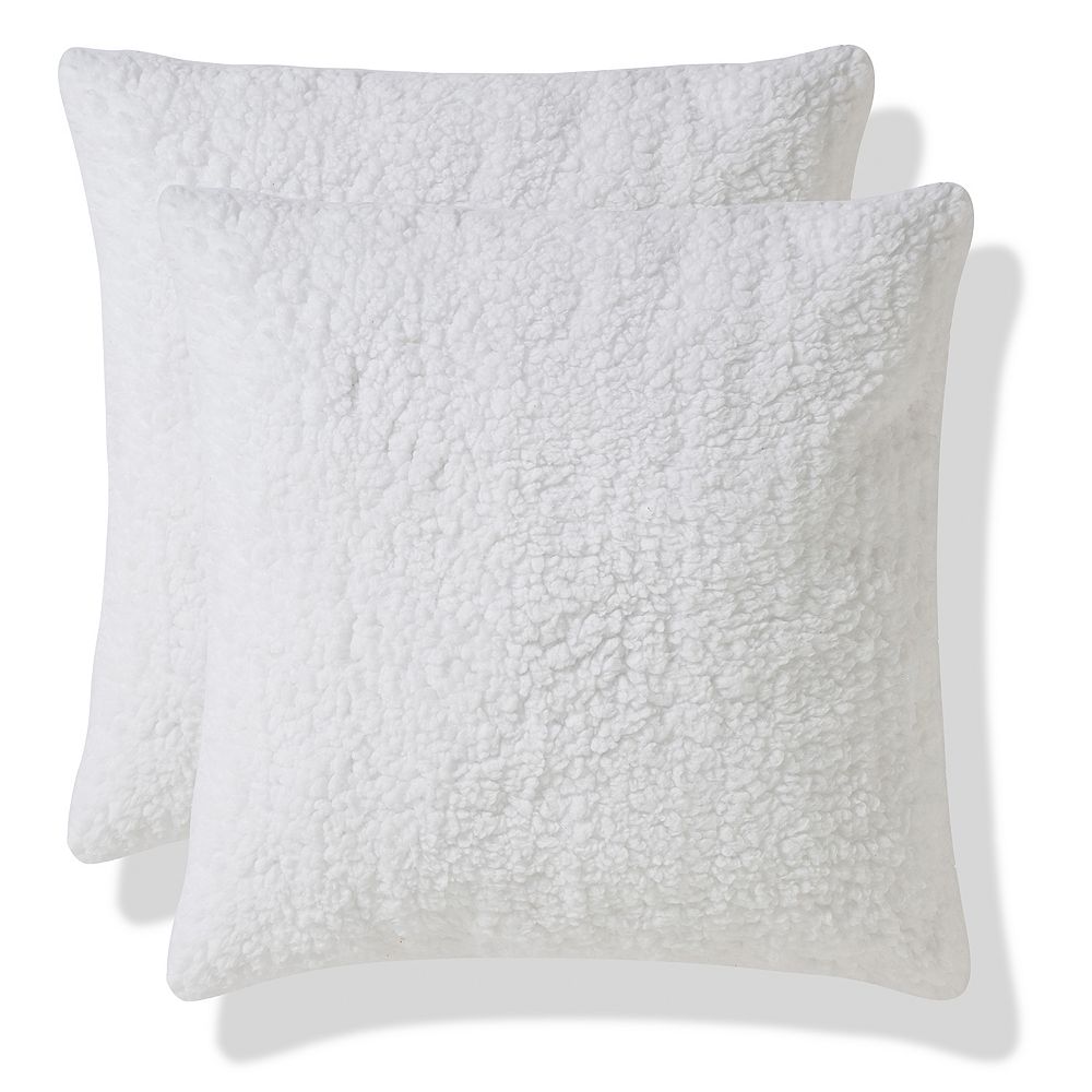 The Big One® Solid Faux Shearling 2 Pack Pillow Set