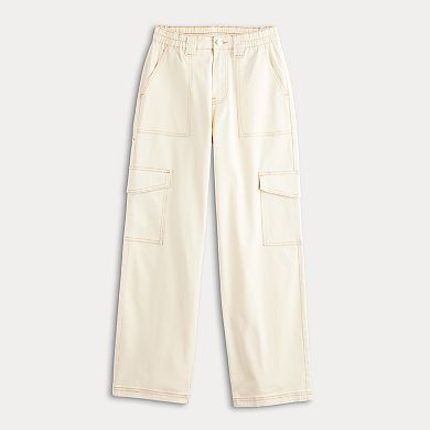Juniors' Almost Famous Twill High Rise Skater Cargo Pants